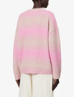 Rag & Bone Holly Striped Knitted Jumper -Ted Bakee Clothing Shop R04201904 PINKMULTI ALT03