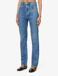 The Lawler Slim-fit High-rise Stretch-denim Jeans -Ted Bakee Clothing Shop R04203445 NORCROSS ALT02