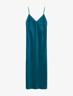 Joseph Clea V-neck Silk Midi Dress